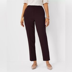 Ann Taylor Side Zip Ankle Pant in Fluid Crepe - Curvy Fit